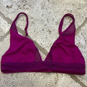 Wireless Triangle Bralette - Magenta NWOT